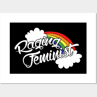 Raging Feminist Rainbow Posters and Art